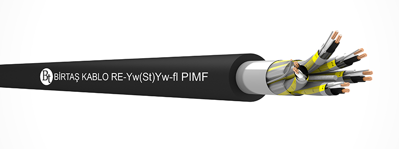 RE-Yw(St)Yw-fl PIMF    105°C  /  500 V Cu/PVC/ISCR/OSCR/PVC